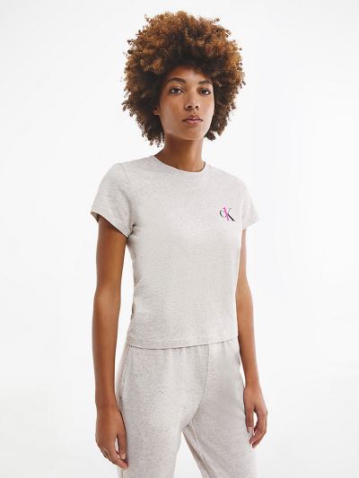 Calvin Klein Ruhák HU676525 | Calvin Klein CK One Női Lounge Póló Szürke